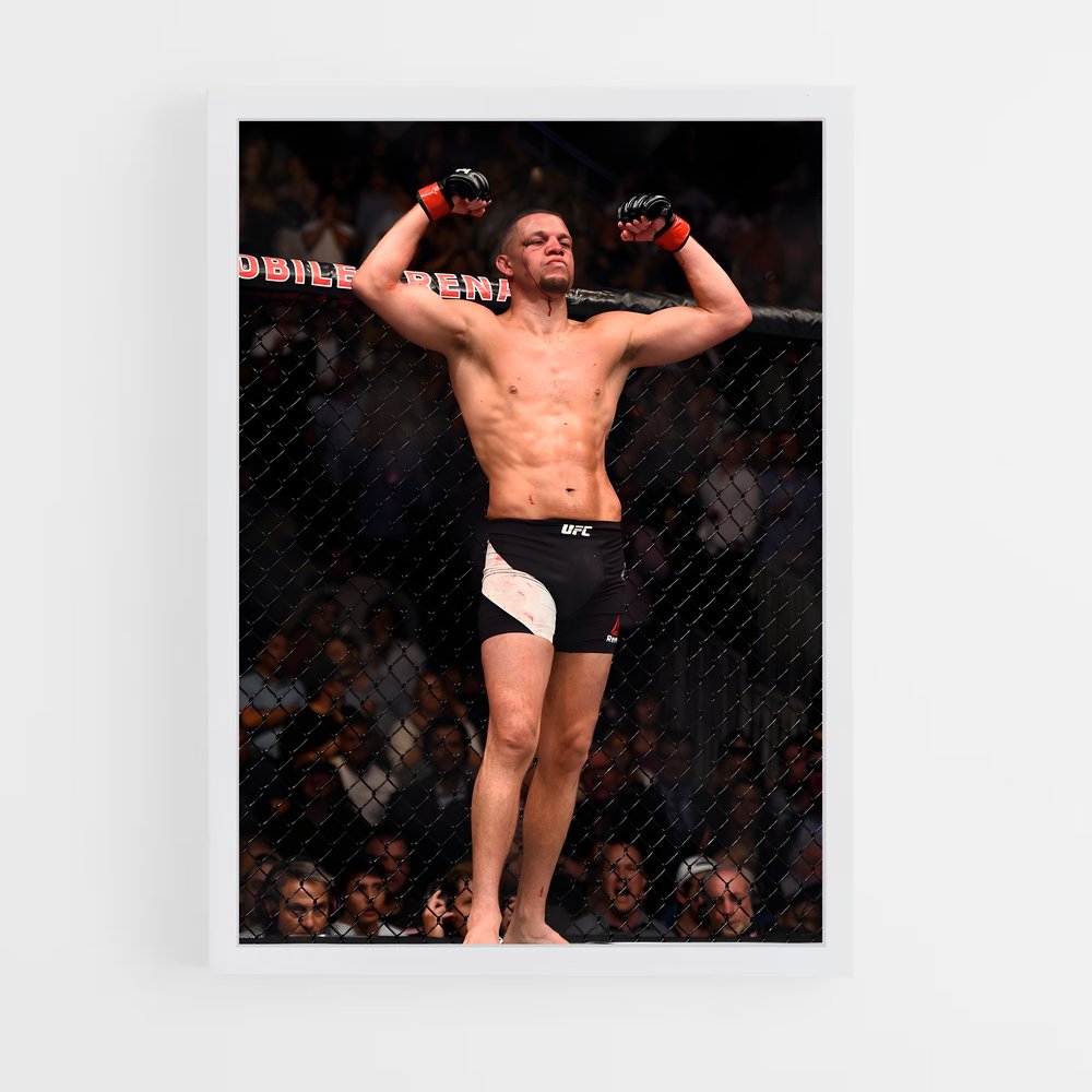 Poster The Octagon Warrior – affiche MMA (vue 3)